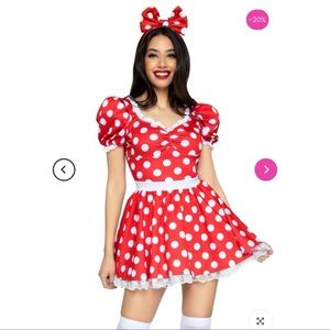 NWT Leg Avenue Polka Dot “Minnie Mouse” costume